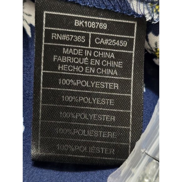 Bb Dakota By Steve Madden XS Navy Floral Maxi Dress 100% Polyester Short‎ Sleeve - Picture 3 of 8